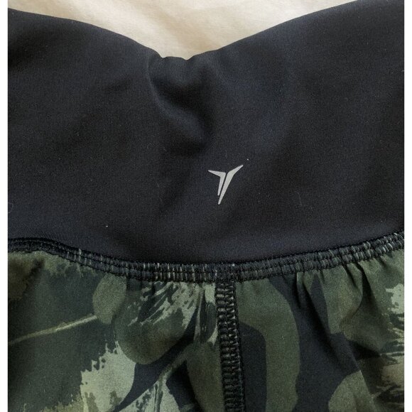 Old Navy Active Tropical Active Shorts Womens S Green Inner Liner Activewear - Picture 3 of 8